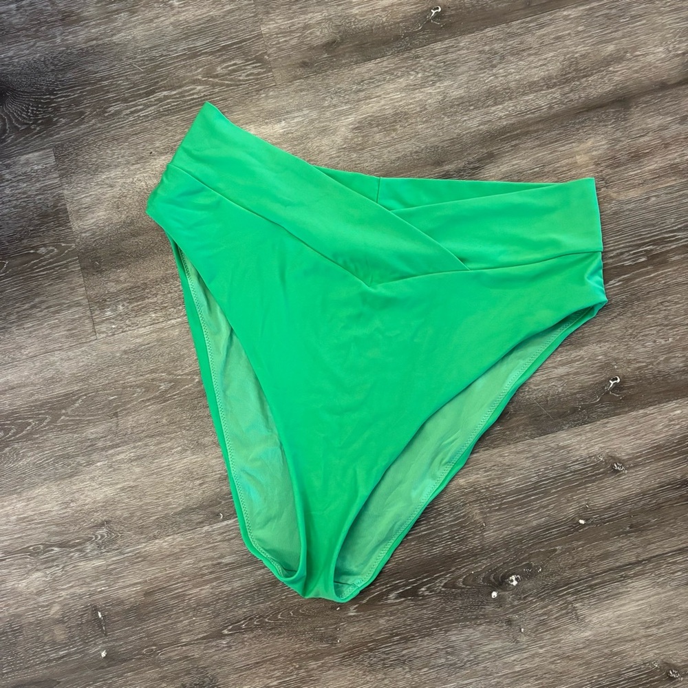 High Rise Crossover Waist Bikini Bottom